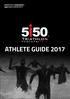 SOGGETTO A CAMBIAMENTI Aggiornato al 30/05/2017 ATHLETE GUIDE 2017