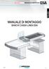 MANUALE DI MONTAGGIO BANCHI CASSA LINEA ESA