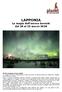 LAPPONIA La magia dell aurora boreale dal 18 al 23 marzo 2016