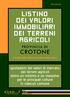 quotazioni dei valori di mercato dei terreni agricoli entro un minimo e un massimo per le principali colture in ciascun comune PROVINCIA DI CROTONE