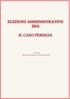 ELEZIONI AMMINISTRATIVE 2014 IL CASO PERUGIA. a cura di Bruno Bracalente e Antonio Forcina