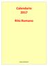 Calendario 2017 Rito Romano