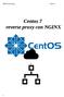 Web Reverse proxy Centos 7. Centos 7 reverse proxy con NGINX