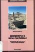 GEOGRAFIA E BENI CULTURALI