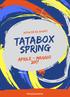 attività ed eventi tatabox spring aprile - maggio 2017 PROGRAMMA