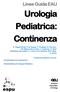 Urologia Pediatrica: Continenza