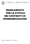 COMUNE DI LIMONE PIEMONTE REGOLAMENTO PER LA STIPULA DEI CONTRATTI DI SPONSORIZZAZIONE