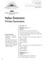 Italian Extension. Written Examination 2008 HIGHER SCHOOL CERTIFICATE EXAMINATION. Centre Number. Student Number. Total marks 40. Section I Pages 2 18