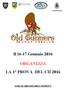 ORGANIZZA LA 1 PROVA DEL CII 2016