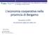 L'economia cooperativa nella provincia di Bergamo