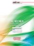 AURORA. Inverter Fotovoltaici & Wind Inverter. Soluzioni tecnologiche per energie rinnovabili e risparmio energetico