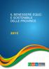 IL BENESSERE EQUO E SOSTENIBILE DELLE PROVINCE