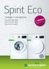 Spirit Eco Lavaggio e asciugatura. Spirit Eco