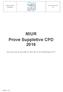 MIUR Prove Suppletive CPD 2016