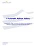 Corporate Action Policy