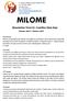MILOME. Newsletter from St. Camillus Dala Kiye. October 2014 Ottobre 2014
