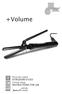 +Volume ISTRUZIONI D USO INSTRUCTIONS FOR USE. Pinza per capelli. Curling tongs