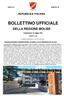 BOLLETTINO UFFICIALE