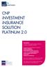 CNP investment insurance SOLUTION PLATINUM 2.0