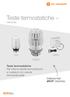 Teste termostatiche. Generale. Teste termostatiche Per tutte le valvole termostatiche e i radiatori con valvole termostatizzabili