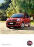 L'immagine mostra la FIAT Panda Lounge. PREZZI, EQUIPAGGIAMENTI E DATI TECNICI AGOSTO 2016 FIAT 4 2