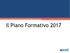 Il Piano Formativo 2017