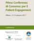 Prima Conferenza di Consenso per il Patient Engagement
