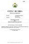 CITTA' DI ORIA PROVINCIA DI BRINDISI 3 SETTORE ECONOMICO FINANZIARIO DETERMINAZIONE DEL RESPONSABILE DEL SERVIZIO