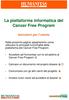 La piattaforma informatica del Cancer Free Program