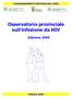 Osservatorio provinciale sull infezione da HIV