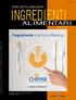 ingredienti alimentari l ingrediente che fa la differenza aromi additivi semilavorati  Maggio/Giugno 2011 anno 10 - numero 56