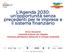 L Agenda 2030: un opportunità senza precedenti per le imprese e il sistema finanziario