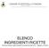 ELENCO INGREDIENTI RICETTE