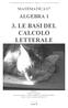 3. LE BASI DEL CALCOLO LETTERALE