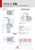 SR16.0 FD CILINDRO ROTANTE A DOPPIO EFFETTO CON ATTACCO FLANGIATO SUPERIORE PRESSIONE MASSIMA = 500BAR. CORSA mm. : Bloccaggio