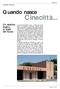 Cinecittà... Quando nasce. Un destino legato ai vigili del fuoco. obiettivo sicurezza SERVIZI. Giuseppe Sangiorgi