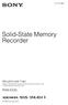 Solid-State Memory Recorder