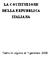 LA COSTITUZIONE DELLA REPUBBLICA ITALIANA