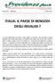 ITALIA: IL PAESE DI BENGODI DEGLI INVALIDI?