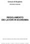 REGOLAMENTO DEI LAVORI IN ECONOMIA