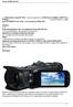 Canon LEGRIA HF G40 videocamera Legria HF G40 AVCHD fino a 28 Mbps e MP4 fino a 35 Mbps sen sore HD CMOS Pro da 1/2.84 e un processore DIGIC DV4