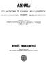 ANNAbI. studi s.ss.r.sl DELLA FACOLTA' DI AGRARIA DELL' UNIVERSITA' SASSARI
