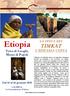 Etiopia. Terra di Luoghi, Musei di Popoli LA FESTA DEL. Dal 16 al 26 gennaio LALIBELA La Gerusalemme d Africa