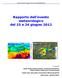 Arpa Emilia-Romagna, Servizio IdroMeteoClima. Rapporto dell evento meteorologico del 23 e 24 giugno 2012