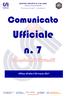 CENT RO SPORT IVO IT AL IANO. Comitato provinciale di Macerata. Giocare per credere. Comunicato. Ufficiale n. 7. Campionati Giovanili