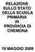 RELAZIONE SULLO STATO DELLA SCUOLA PRIMARIA IN PROVINCIA DI CREMONA