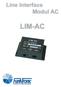 Line Interface Modul AC LIM-AC
