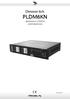 Dimmer 6ch PLDM6KN MANUALE UTENTE USER MANUAL. Rev /12