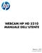 WEBCAM HP HD 5210 MANUALE DELL UTENTE