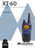 XT 60 WALKIE-TALKIE BIBANDA PMR446/LPD